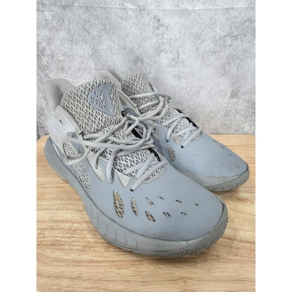 Under Armour HOVR Havoc 3 Basketball Shoes Mens 10.5 Steel Mod Gray Sneakers